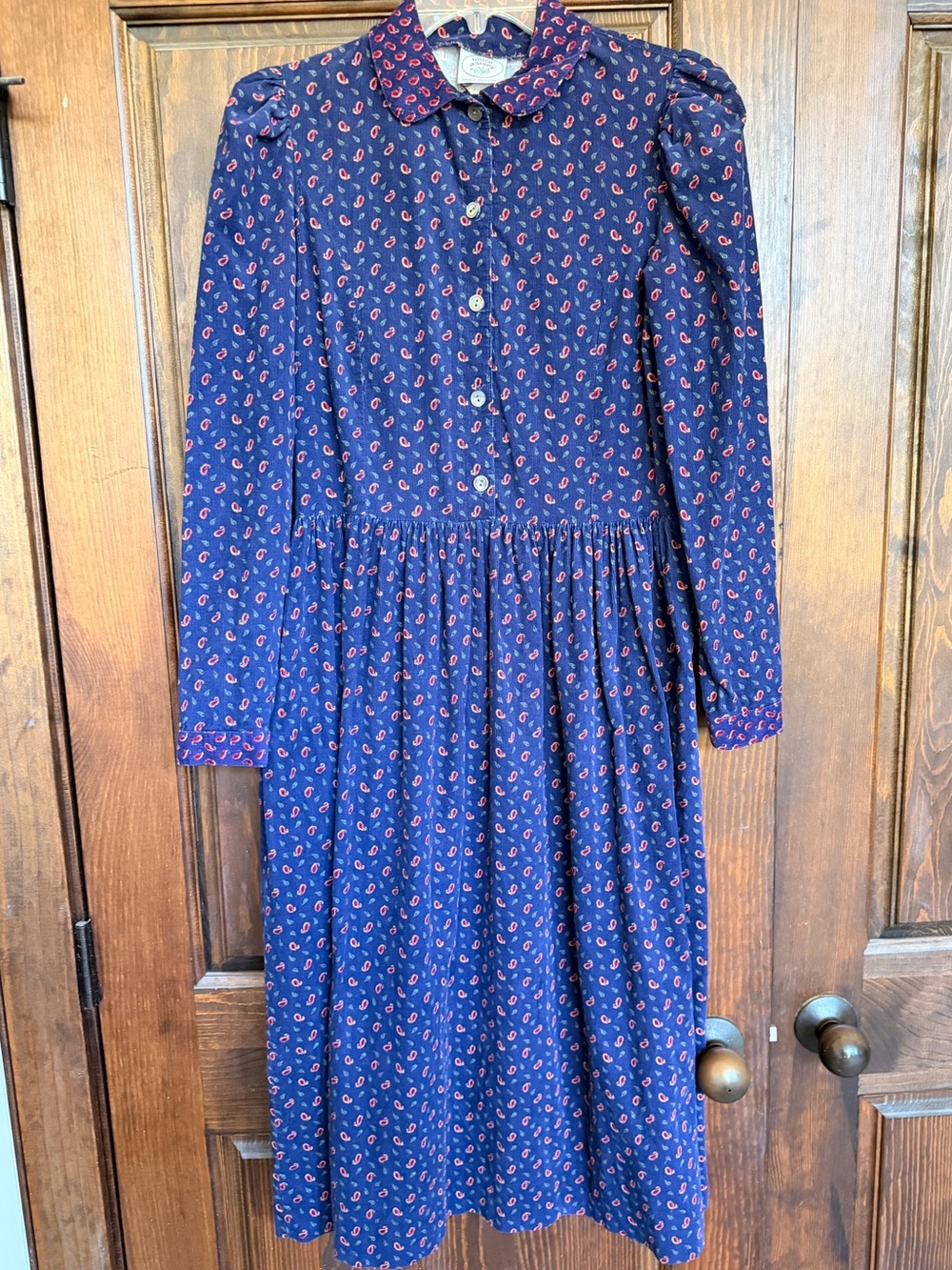 Vintage Lauren Ashley Paisley Dress